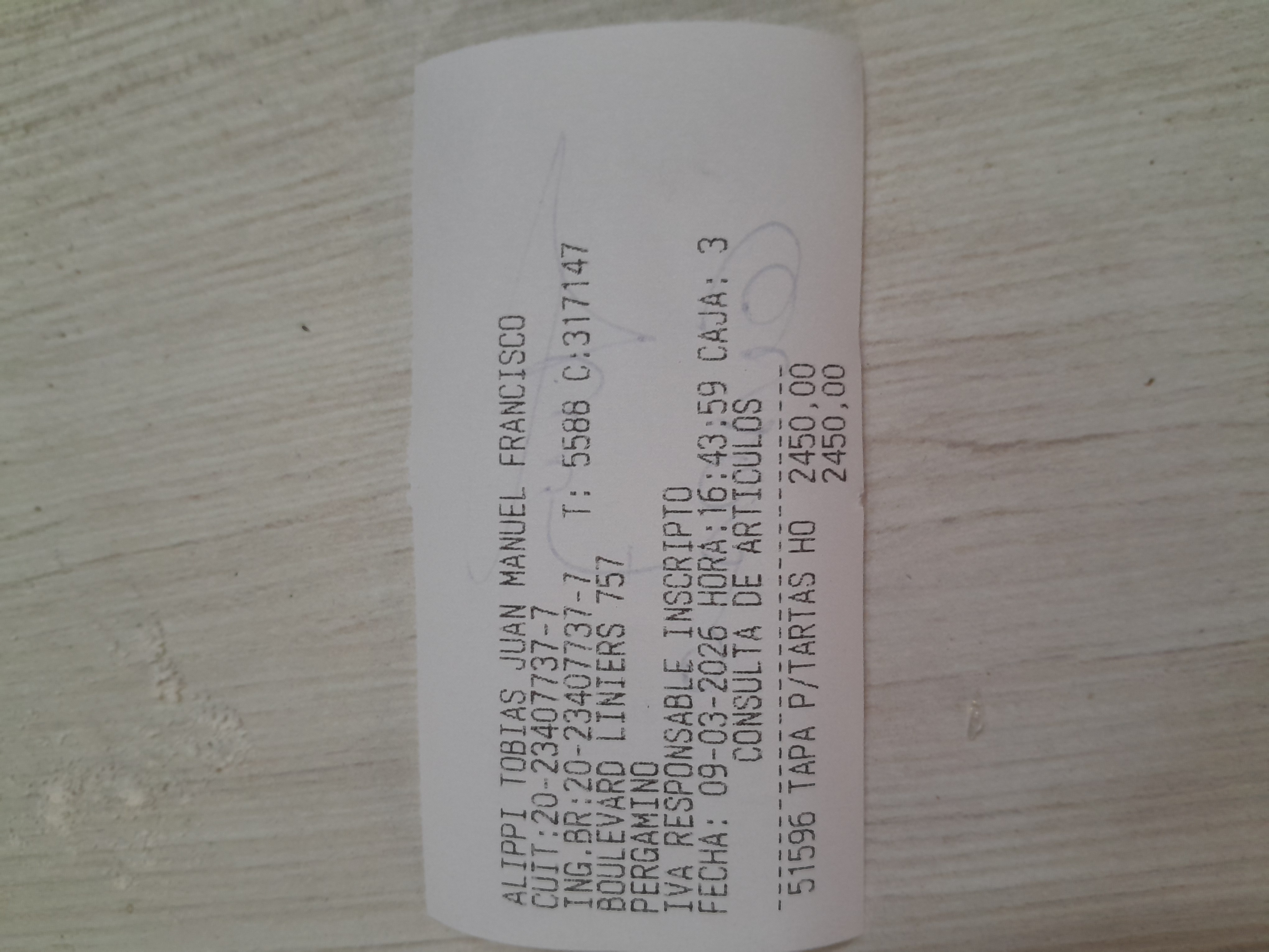 Ticket 20260309164634